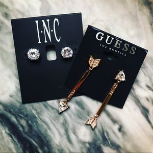 💎2 FOR 1!!! NWT!! INC & GUESS earrings bundle! 💎